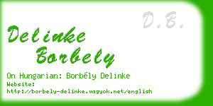 delinke borbely business card